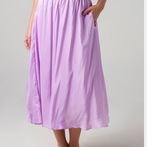 Vince women’s gathered Silk pull-on skirt